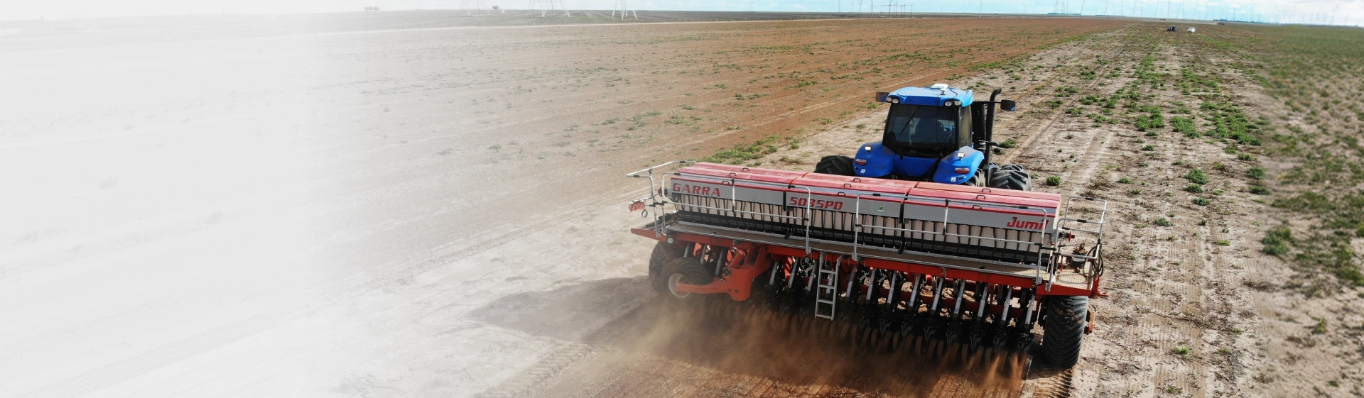 Semeadora agr&iacute;cola JM Garrapara plantio eficiente de gr&atilde;os de inverno